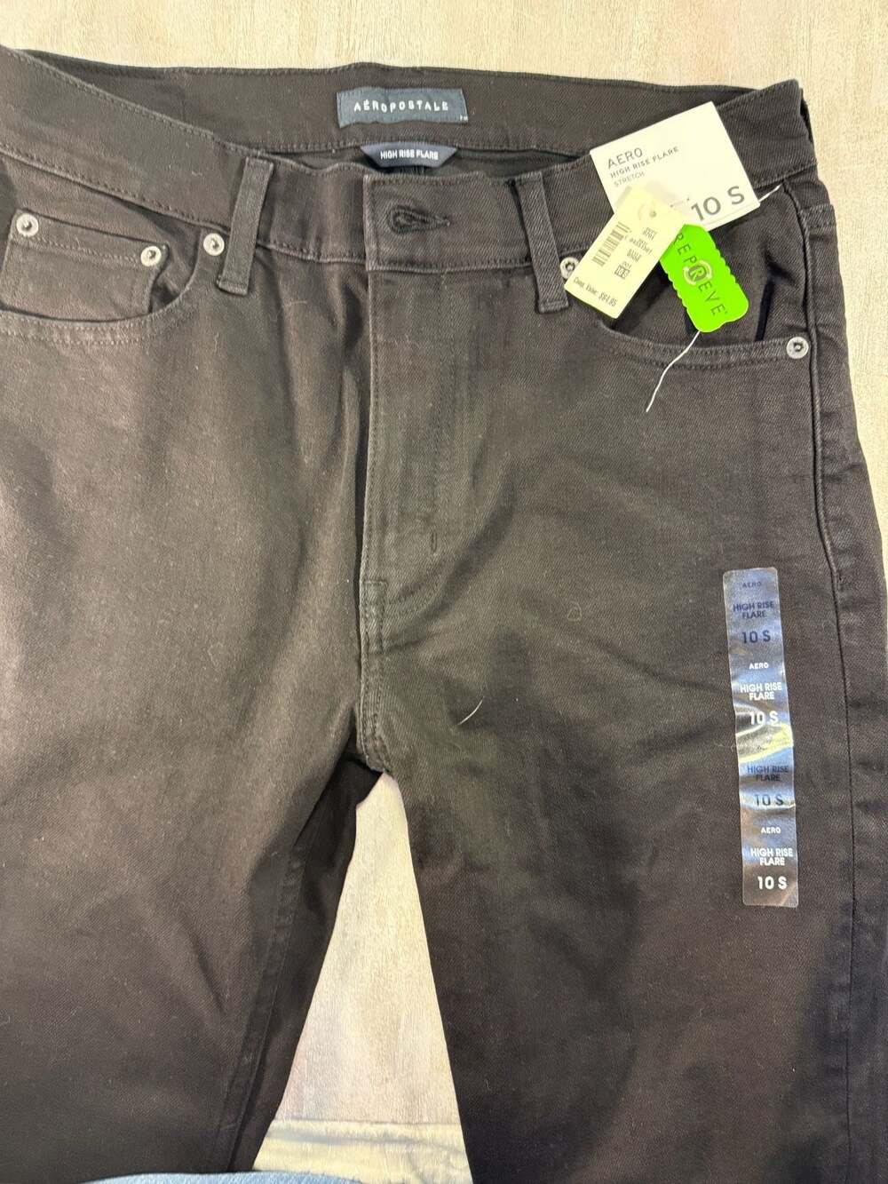 Aeropostale High Rise Flare Stretch‎ Black Jeans Size 10S
